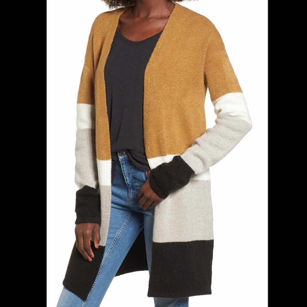 Love by Design - Color-block Cardigan Sweater